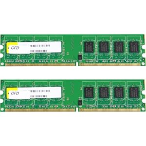 【クリックで詳細表示】シー・エフ・デー販売 メモリ デスクトップ 240pin PC2-6400(DDR2-800) DDR2 CL5 4GB(2GBx2枚) 永久保証 W2U800CQ-2GL5J： パソコン・周辺機器