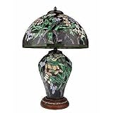 Handcrafted Tiffany Limited Edition Tiffany Style Wild Flowers Table Lamp 27" Retail $210