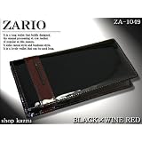 ZARIO ZA-1049  エナメル 長財布 【ブラック×ワイン】