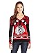 FOCO NHL Womens Big Logo V-Neck Sweater
