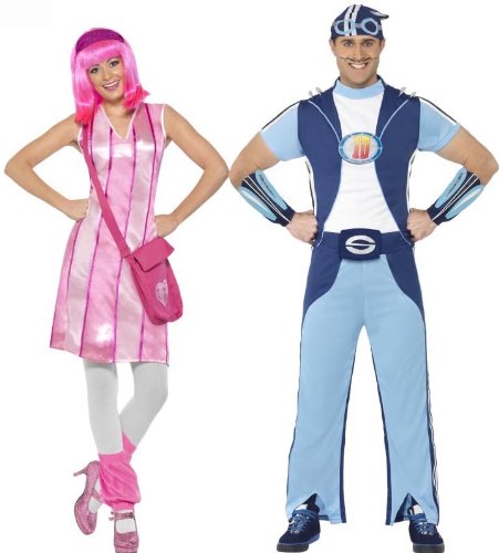 Lazy Town Stephanie & Sportacus Adult Couples Costume Set - Standard