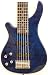 Blue Left Handed Electric Bass Guitar with Free Gig Bag Case