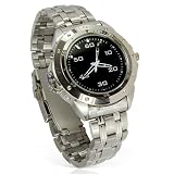 Stylish Spy Watch with Stainless Steel Strap
