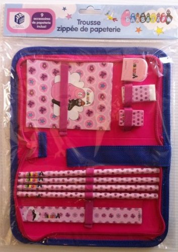 MT Créations: Trousse zippée de papeterie Barbapapa