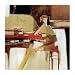 At the Keyboard by Yuri Tremler poster print,37 in. x 37 in.