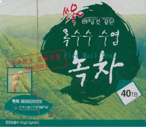 Korean Body Shaping Green Tea with Corn and Corn Silk - 40 Tea Bags by Korean
