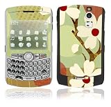 Asian Flower Design Decal Skin Sticker for the BlackBerry Curve 8300 8310 8320 Cell Phone