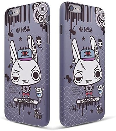 iPhone 6 Case, LEMANO FINGER &amp; RABBITKING 3D Hard Case - Rabbitking Gray