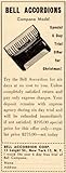 1950 Ad Bell Accordions Campana Model Instrument Music - Original Print Ad 1950 Ad Bell Accordions Campana Model Instrument Music - Original Print Ad