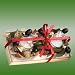 1 Box with 2 Votive Candles with Olive Branch Candle Rings, Glass Jars Included, Not Scented. Gift Boxed. For Your Thanksgiving Decorating.