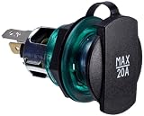 Produkt-Bild: Seehase Einbau-Power Steckdose 6-24V/20A mit Kunsstoffdeckel