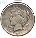 1921 Peace Silver Dollar Circulated - One Year High Relief Type