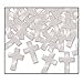 Fanci-Fetti Crosses (silver) Party Accessory  (1 count) (1 Oz/Pkg)