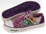 ED HARDY Boys Girls Kids Low Rise Shoes Sneakers Tiger Brown