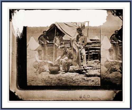 Cook house Soldiers getting dinner ready