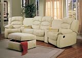 Microfiber Sectional Sofa Set - 6 Piece in Beige Microfiber - Coaster