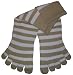 Feelmax Basic Toe Sock Beige/White Men's Shoe Size 10 - 14