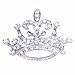 Royal Queen Kings Crown Bling Rhinestone Wedding Bouquet Pin Brooch Vintage