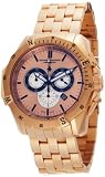 Chase-Durer Men's 850.8RRG Crossfire 18K Rose Gold-Plated Stainless Steel Chronograph Watch