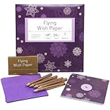 Flying Wish Paper Purple Snow, Large