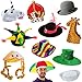 Funny Party Hats 6 Assorted Dress Up Costume & Party Hats by (6 Adult Costume Hats)