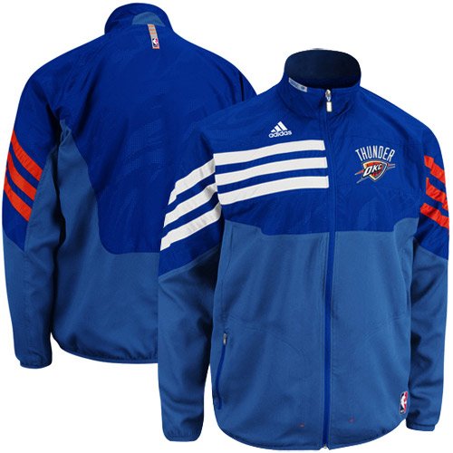 Adidas Oklahoma City Thunder On-Court Warmup Jacket Extra Large