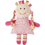Kathe Kruse Labellies Girl Doll - Ikabab Rattle 10-inch Soft Cloth Baby Doll