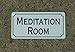Meditation Room Vintage Style Metal Sign Decor