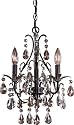 Minka Lavery Lights 3122-301 Mini 3LT Chandelier Castlewood Walnut Chandeliers Indoor Lighting