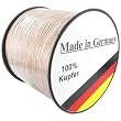 Lautsprecherkabel transparent 2,5mm� - 30m - Qualit�tsware Made in Germany - Reines Kupfer