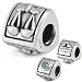 Ohm Silver CZ Libra Zodiac Horoscope Bead Charm