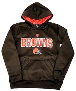 Cleveland Browns Boy's 8-18 NFL Flex Hoodie Sweatshirt (Large 14/16)