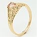 FOLLOWMOON 18K Gold Plated Use Cubic Zirconia Crystal Engagement Wedding Ring