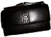 Etienne Aigner Wallet Classics Checkbook Framed Clutch Personal Assets Black