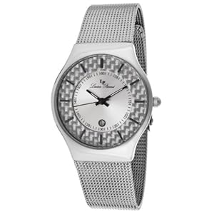 Lucien Piccard Women's LP-110842-02S Bernard Silver Dial Stainless Steel Mesh Watch