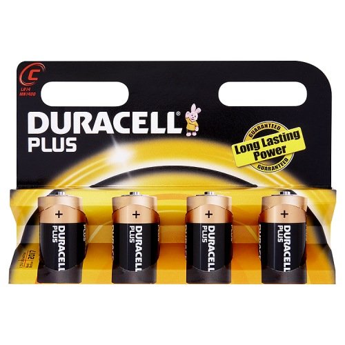 Duracell Batterie Plus Baby C (LR14) 1,5V im 4er Pack