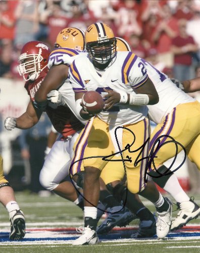 JAMARCUS RUSSELL OAKLAND RAIDERS,LSU TIGER,SIGNED 8X10 PHOTO, + COA