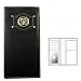 Skull Textured Leather Wallet -Checkbook cover