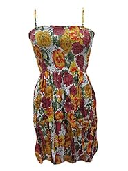 Summer Cotton Tropical Print  Dress