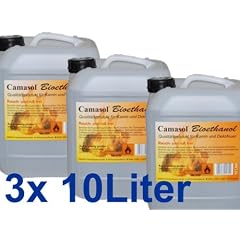 30 Liter 99,9%, Bio Ethanol, Alkohol, Kamin, Dekofeuer, Deutsche Premium Qualit�t von Camasol, sch�nes Flammbild / geruchslose Verbrennung Made in Germany