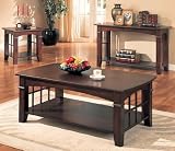 51vF bPzQtL. SL160  Cherry Finish 3 PC Occasional Table Set: Includes: Coffee Table, End Table, and Sofa Table