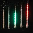 Snowfall - Set of 5 Single-Sided 7" LED Christmas Icicle Light Tubes - Multi