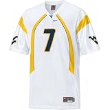 Nike West Virginia Mountaineers #7 White Replica Football Jersey