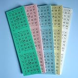 Bingoticket-Block 300 Tickets System 25 aus 75