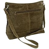 Fashionable Genuine Suede Leather Shoulder Bag (Brown)
