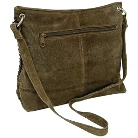Fashionable Genuine Suede Leather Shoulder Bag (Brown)