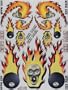 S006 Skulls O'Fire Sticker Sheet