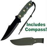 11 Green Beret Survival Knife and Compass