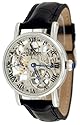 Adee Kaye #AK4005-M Men's Le Bauches Mechanical Manual Winding Skeleton Watch