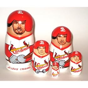 MLB Baseball St. Louis Cardinals or Any Team your choice Russian Nesting doll 5 pcs / 6 in * MLB.Cardinals